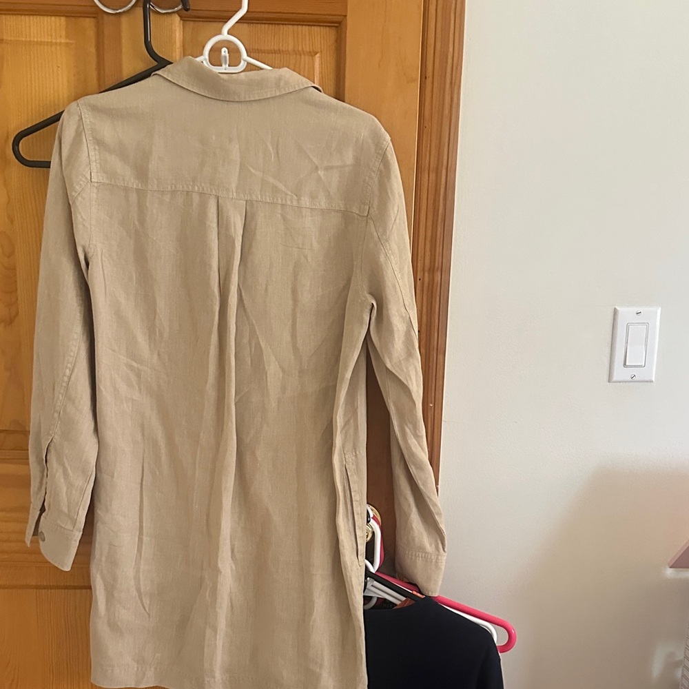 Michael Stars Tan Long Sleeve Dress - Picture 3 of 3